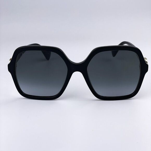 NEW GUCCI GG1072S 001 Black Gray Gradient Square Women Sunglasses - Picture 4 of 12